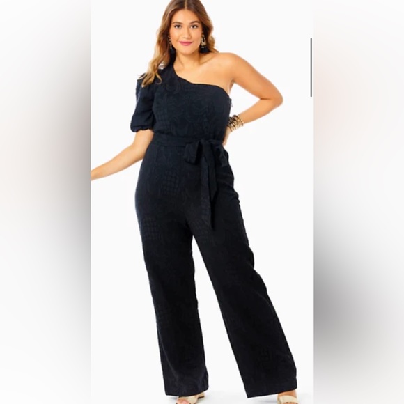 Lilly Pulitzer Kallie Ruffle Jumpsuit Size 14